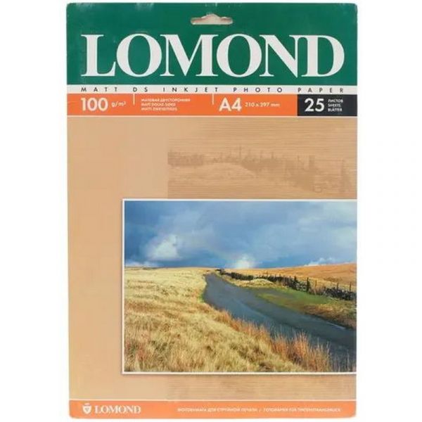 Фотобумага Lomond 102038 A4 100 г/м2 25 л. покрытие матовое белый